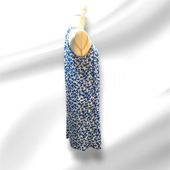 MICHAEL KORS TWILIGHT BLUE GOLD CHAIN HALTER DRESS - Picture 4 of 9